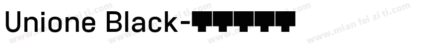 Unione Black字体转换